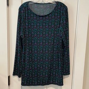 Coldwater Creek Long Sleeve Polyester Tunic Size L